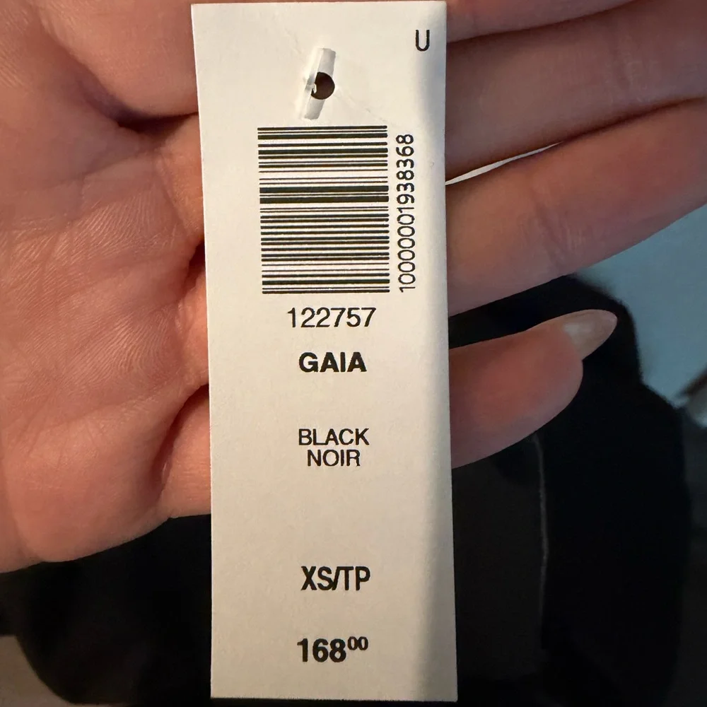 Aritzia Gaia Black Long Sleeve Dress NWT - Picture 5 of 5